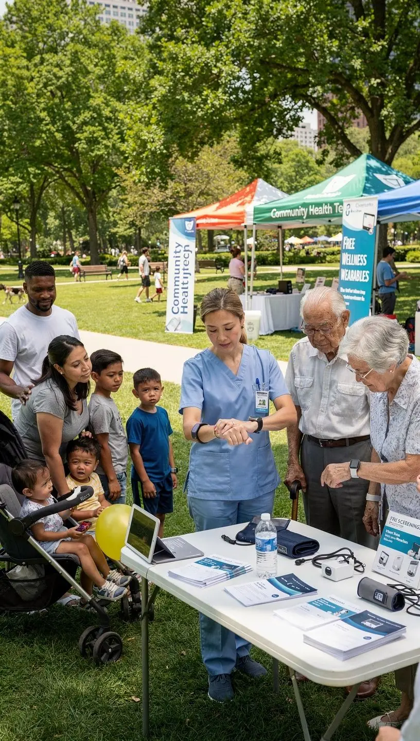 Community members collaborating on local app development