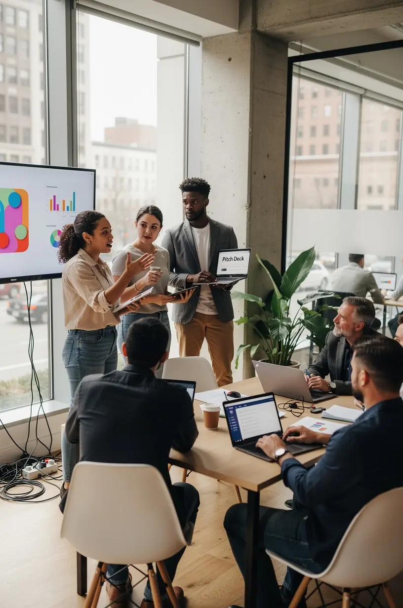 Professional team collaboration